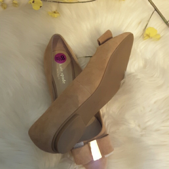 Kate Spade genuine suede flats shoes - Picture 7 of 8